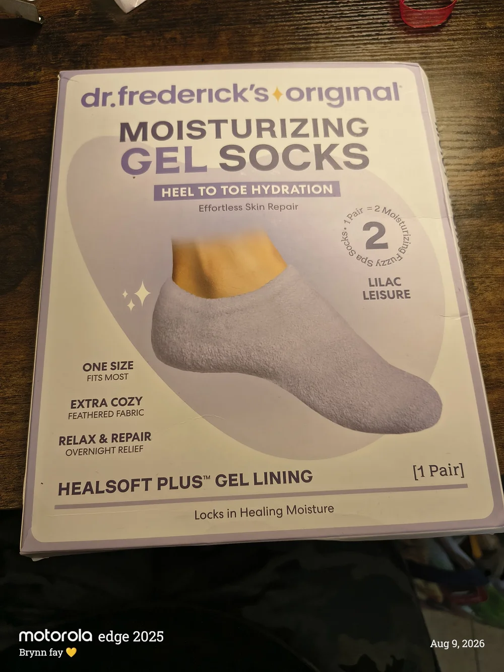 Moisturizing Heel Socks - Peach Fuzz